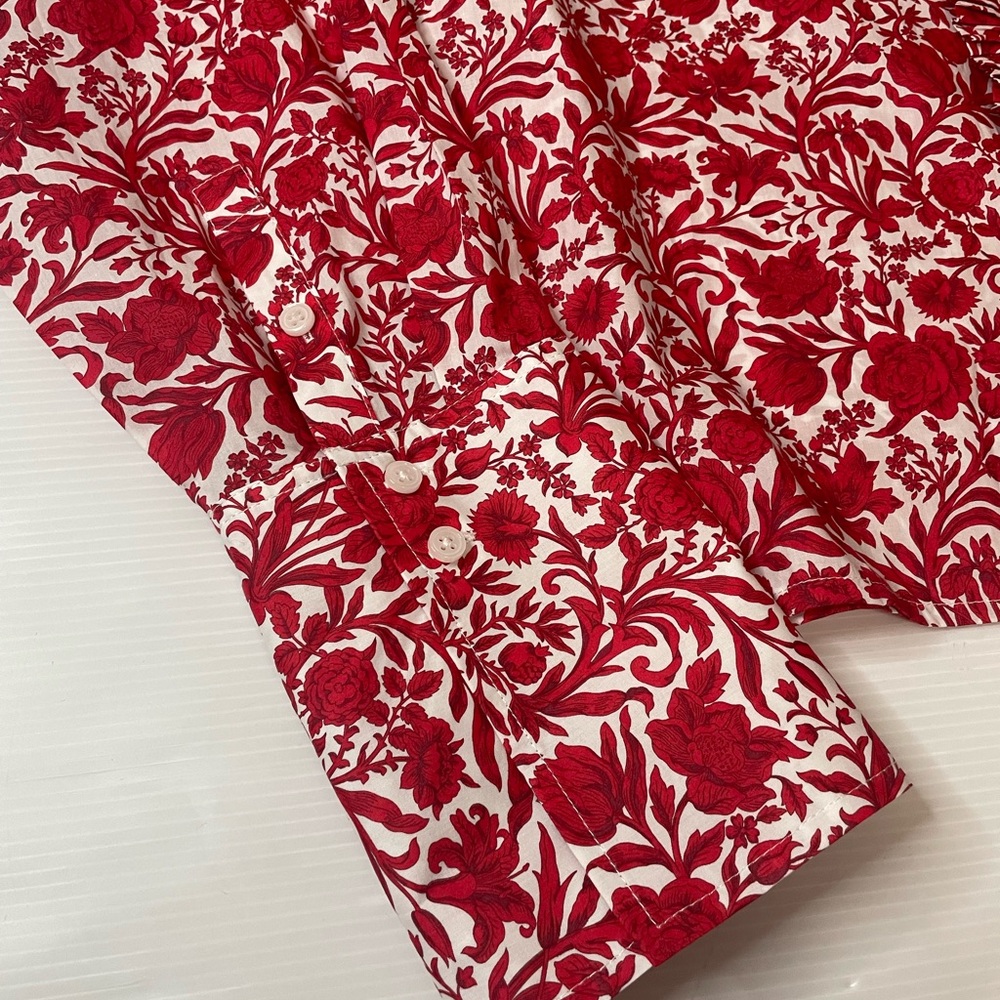 SOLD!!!! J. Crew Cropped garçon shirt in Liberty® Sambourne fabric Size 12 - Picture 4 of 9